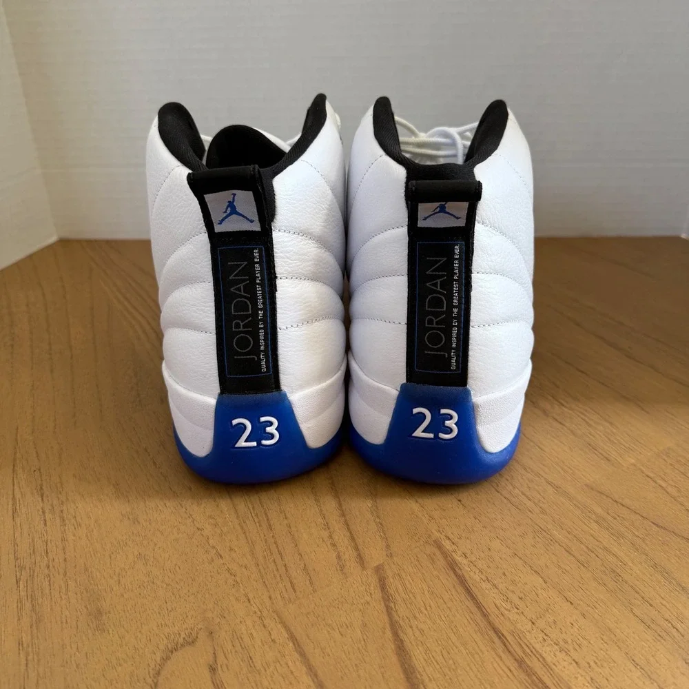 Nike Air Jordan 12 Retro Blueberry CT8013-140 Men's Size 15 White Game Royal